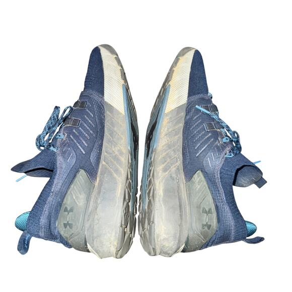Under Armour HOVR Project Rock 3 Training Sneakers Men's Size 14 Blue Mesh - Picture 5 of 7